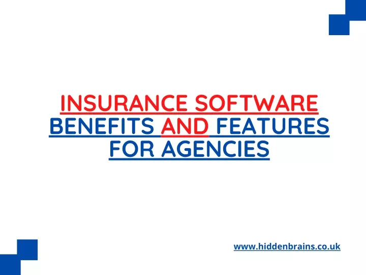 insurance software benefits and features