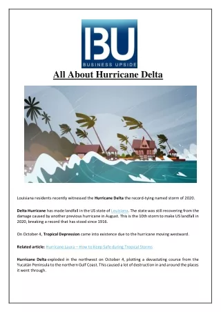all about hurricane delta