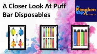 A Closer Look At Puff Bar Disposables
