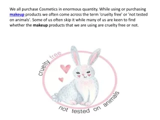 we all purchase cosmetics in enormous quantity