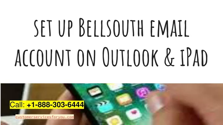 set up bellsouth email account on outlook ipad