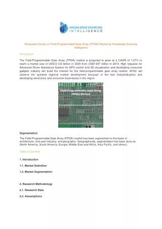 exhaustive study on field programmable gate array