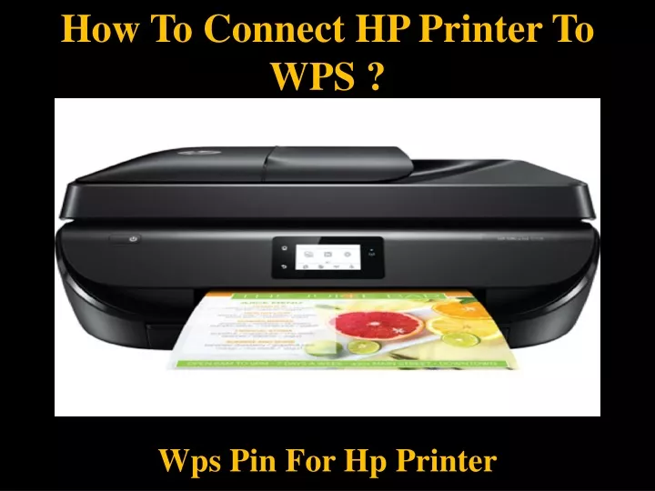 how to connect hp printer to wps