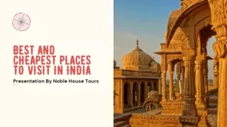 Best And Cheapest Places To Visit In India