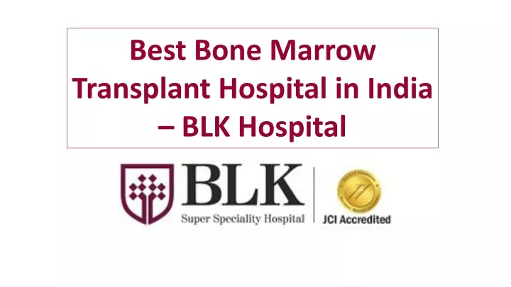 best bone marrow transplant hospital in india