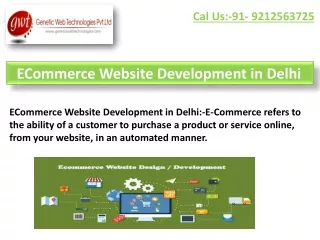 ECommerce Web Portal Development in Gurgaon