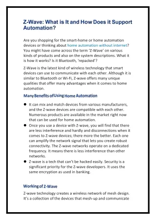are you shopping for the smart home or home