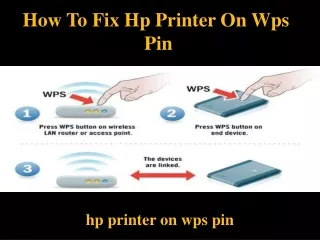 how to fix hp printer on wps pin