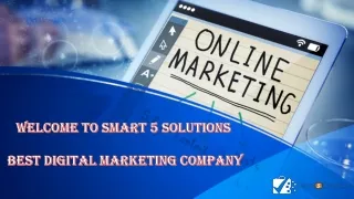 Welcome to Smart 5 Solutions Best Digital Marketing Company