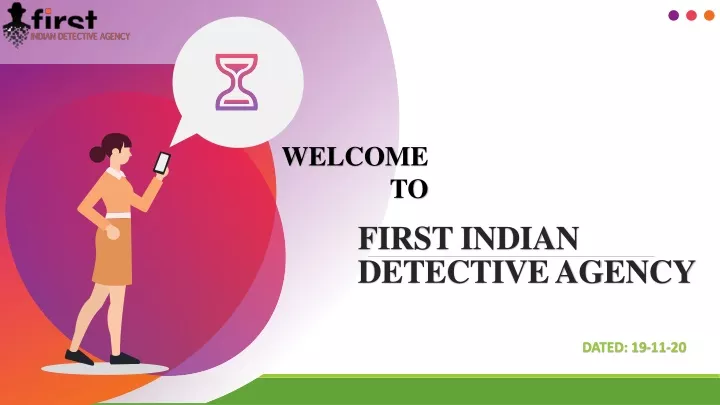 first indian detective agency