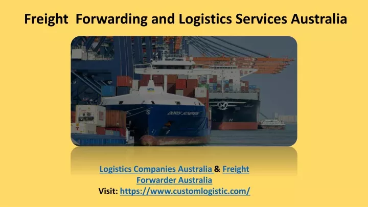freight forwarding and logistics services