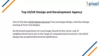 Top UI/UX Design and Development Agency