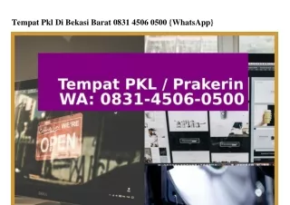 Tempat Pkl Di Bekasi Barat 0831–4506–0500[WhatsApp]