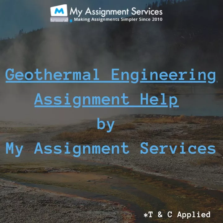 geothermal engineering assignment help
