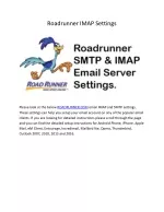 time warner cable email server settings imap