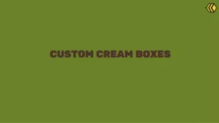 custom cream boxes