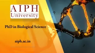 PhD in Biological Science