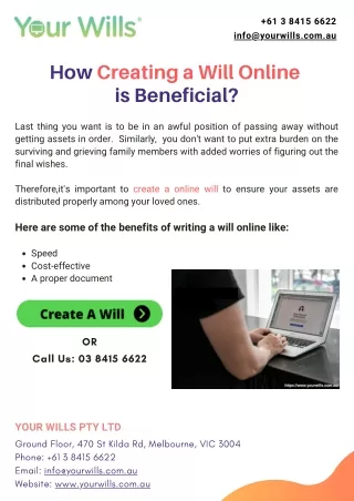 How Creating a Will Online is Beneficial?