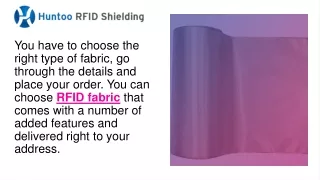 Choosing RFID Fabric with a Complete User Guide