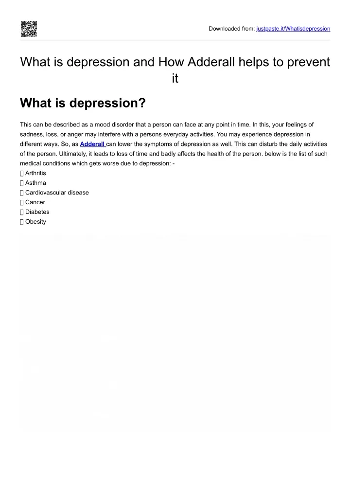 downloaded from justpaste it whatisdepression
