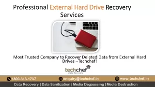 Professional External Hard Drive Recovery services from Techchef data recovery.