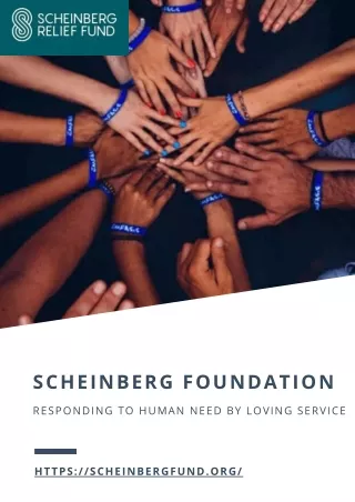 Scheinberg Foundation- Responding to Human Need by Loving Service