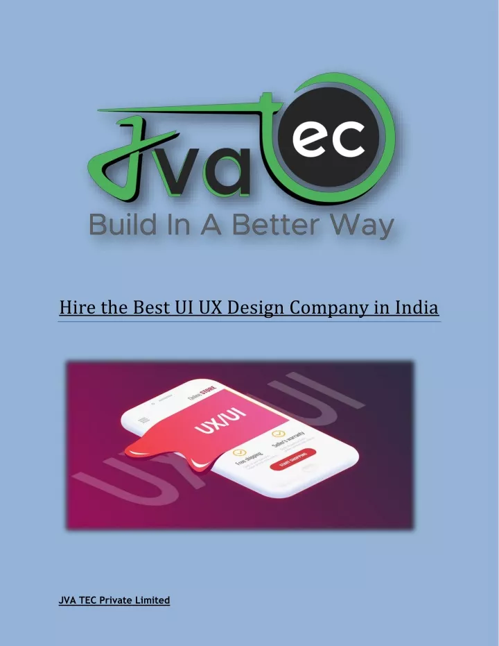 hire the best ui ux design company in india