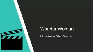 Wonder Woman Presentation