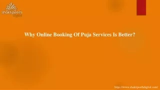 why online booking of puja services is better