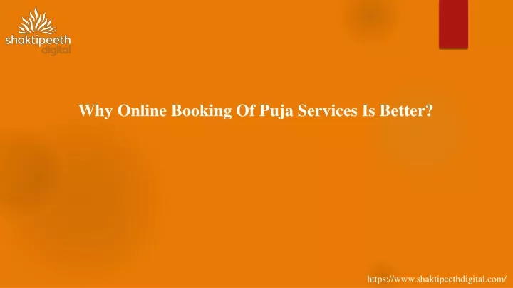 why online booking of puja services is better
