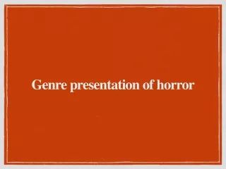 genre presentation