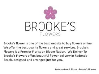 Redondo Beach Florist | Brooke's Flowers