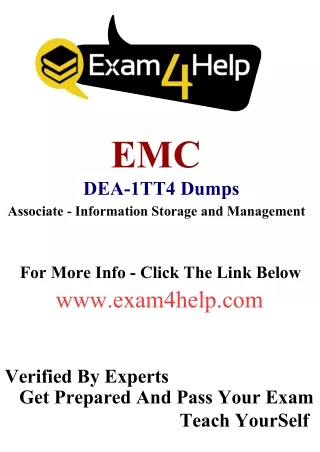emc dea 1tt4 dumps associate information storage