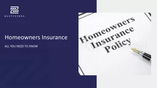 Homeowners insurance: All You Need to Know