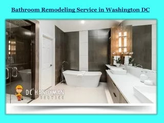 Bathroom Remodeling Service in Washington DC