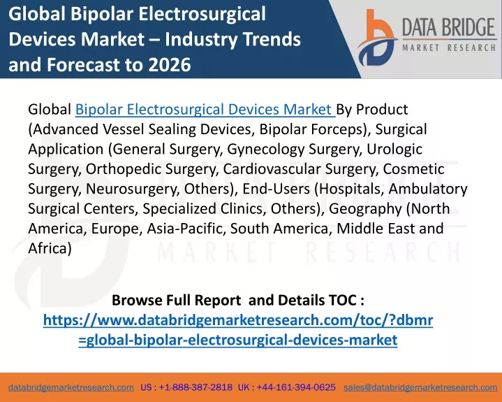 global bipolar electrosurgical devices market