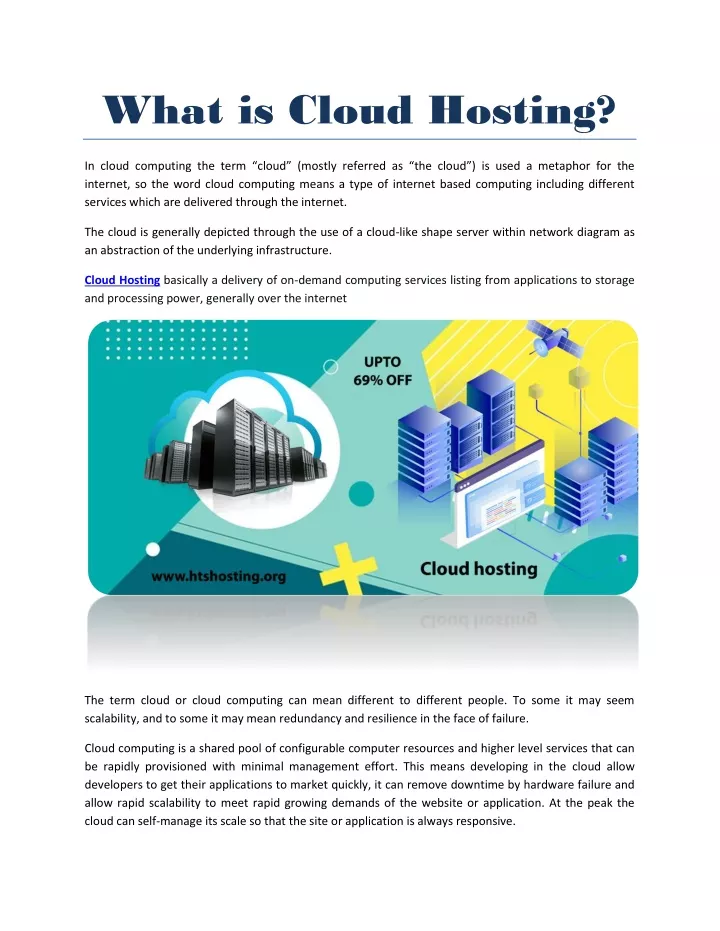 what is cloud hosting