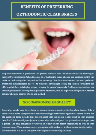 High Qualified & Experienced Orthodontists