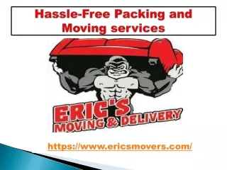 Hassle-Free moving and delivery services