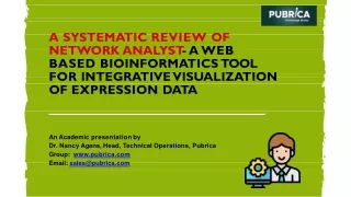 a systematic review of network analyst