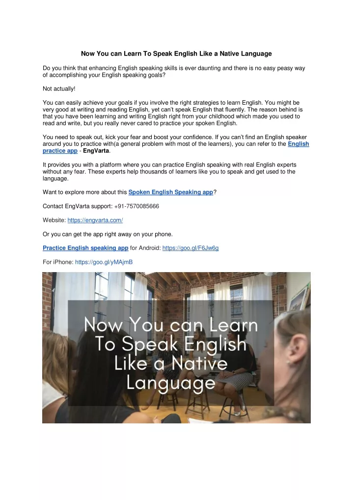 now you can learn to speak english like a native
