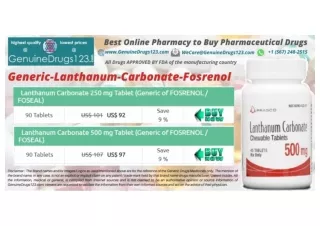 #Lanthanum #Fosrenol Tablet Medication Price, Dosage, Uses, Side Effects - #GenuineDrugs123