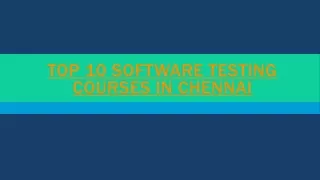 top 10 software testing courses in chennai