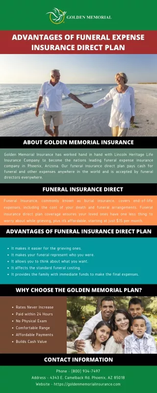 Advantages of Funeral Expense Insurance Direct Plan