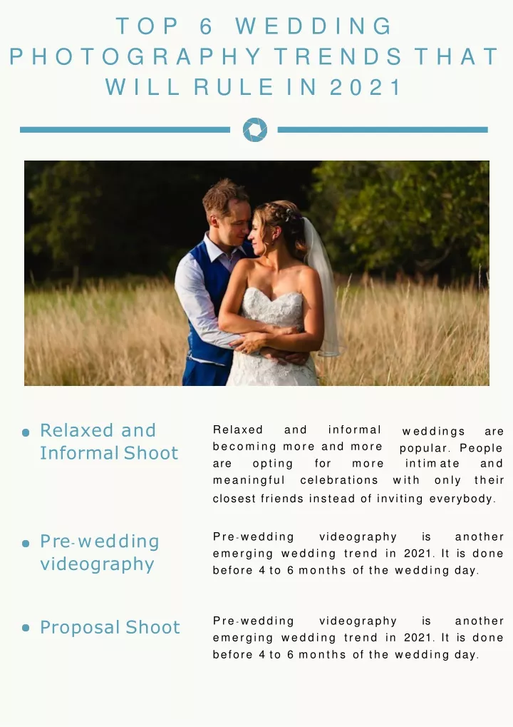 top 6 wedding photography trends that will rule in 2021