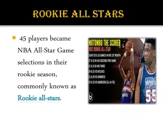 Rookie all stars