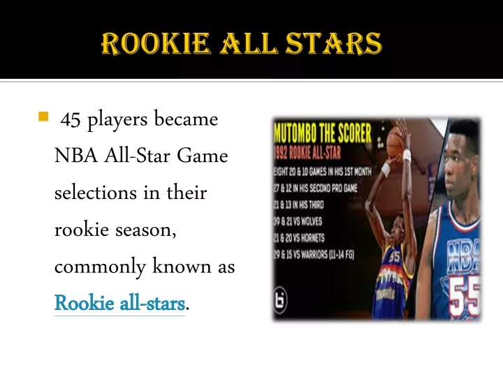 rookie all stars