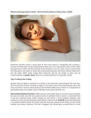 mattress buying guide in india all you need