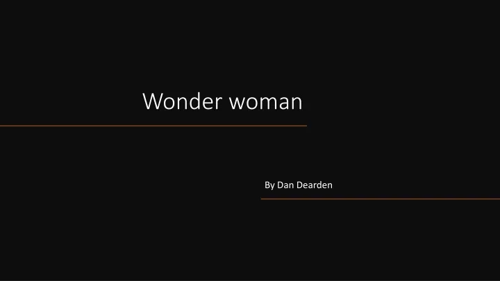 wonder woman