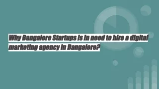 why bangalore startups is in need to hire